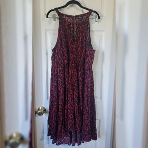 Torrid Sexy Red Leopard Halter Dress